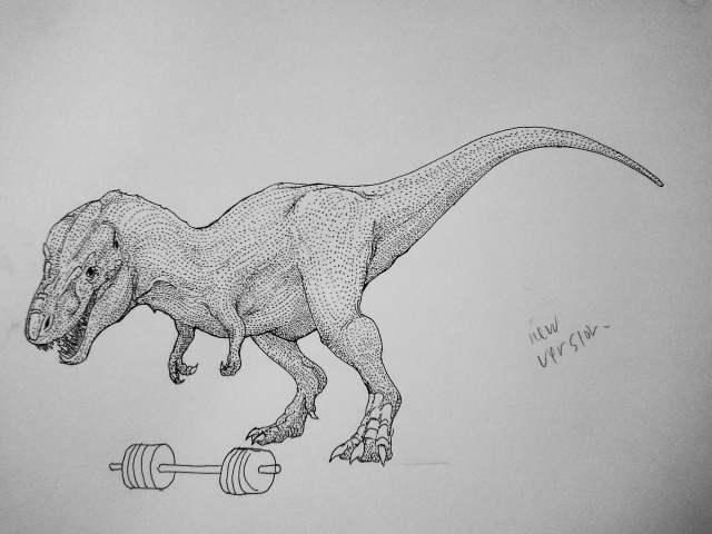 Finished with the T-Rex.