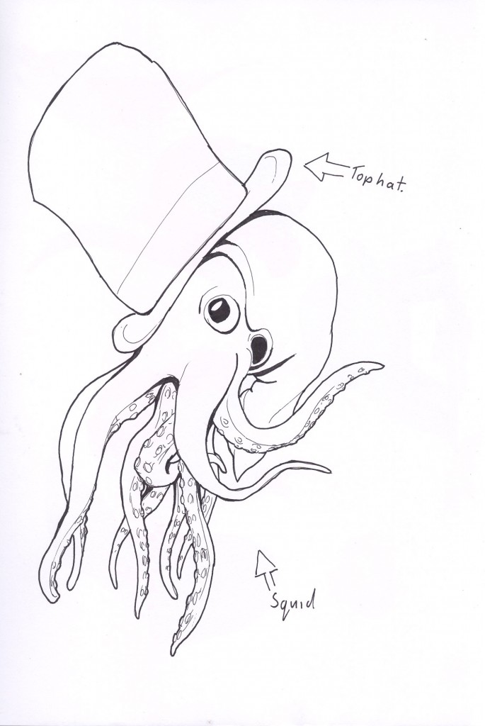 Squid in a tophat
