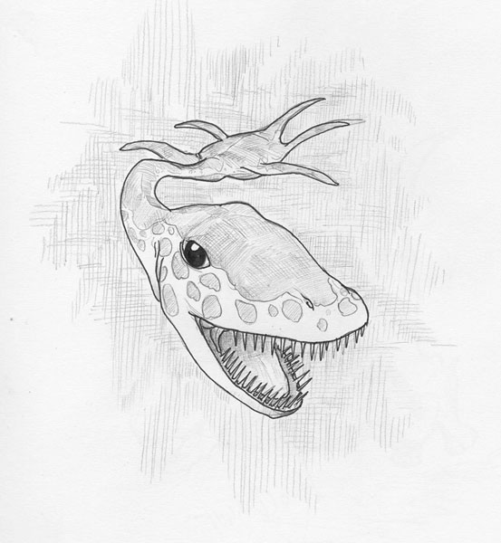 Suddenly, Elasmosaur! | DeskSketch